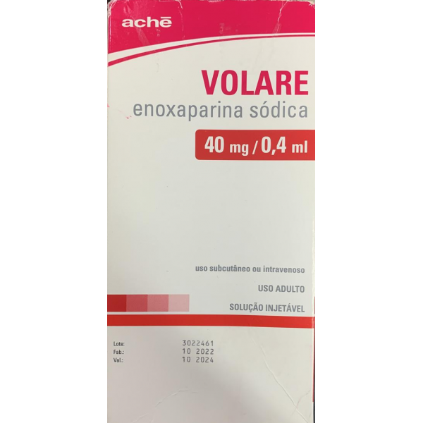 Volare 40mg solução injetável 0,4ml + 6 seringas